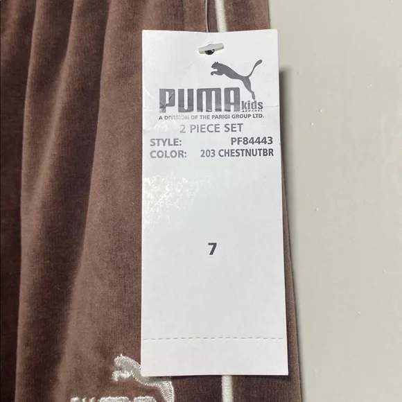 Puma Chestnut Velour Tracksuit Set - Picture 5 of 16